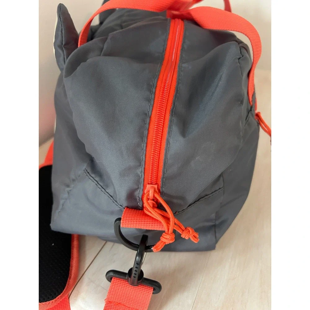 Firefly Outdoor Gear Youth Duffel Bag Grey Wolf Animal Character Orange Trim